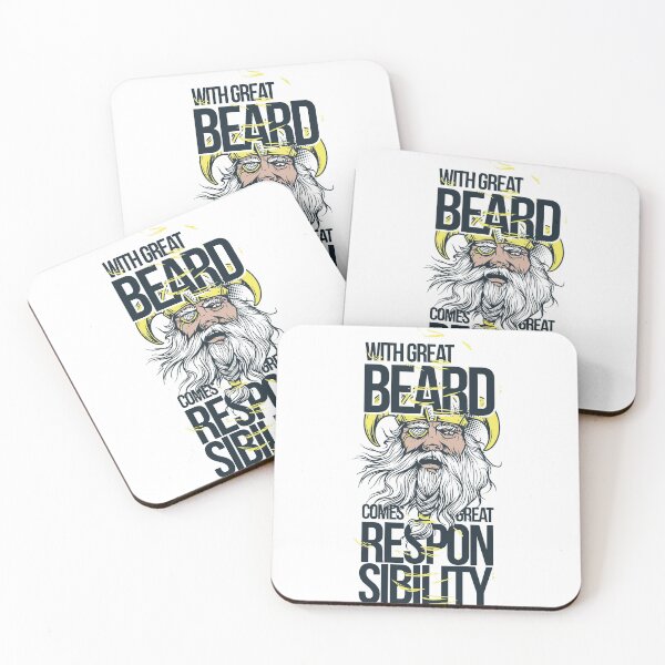 Item preview, With Great Beard Comes Great Responsibility designed and sold by Dahiss.