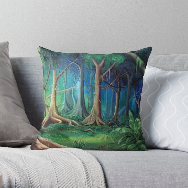 NthQ Forest Throw Pillow