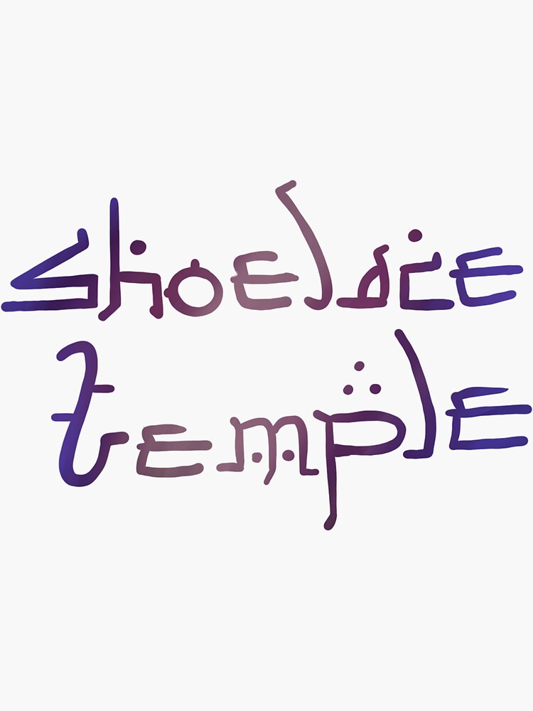 "Shoelace Temple" Sticker for Sale by ghostpehpper Redbubble
