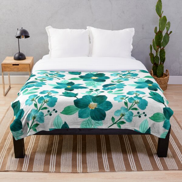 Item preview, Green Floral Watercolor Seamless Pattern designed and sold by CrawfordAbbott.