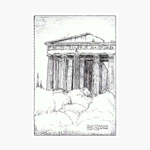 Item preview, Temple of Hephaestos, Athens Greece designed and sold by Rodart247.