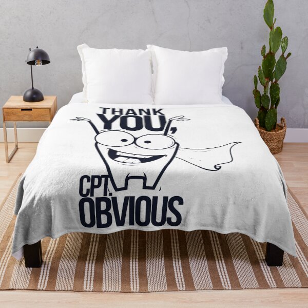 Item preview, funny sarcastic Thank You - Captain Obvious designed and sold by Dahiss.