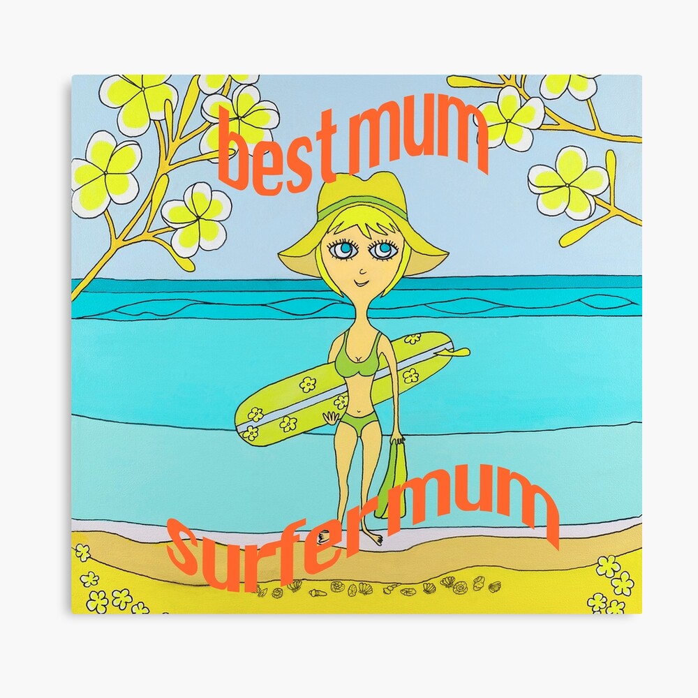 Greatest Mums Surfer mums”, Mum are the best, surfer gifts, best ever mother,  gifts from daughter, gifts from son Greeting Card for Sale by Robert Wale