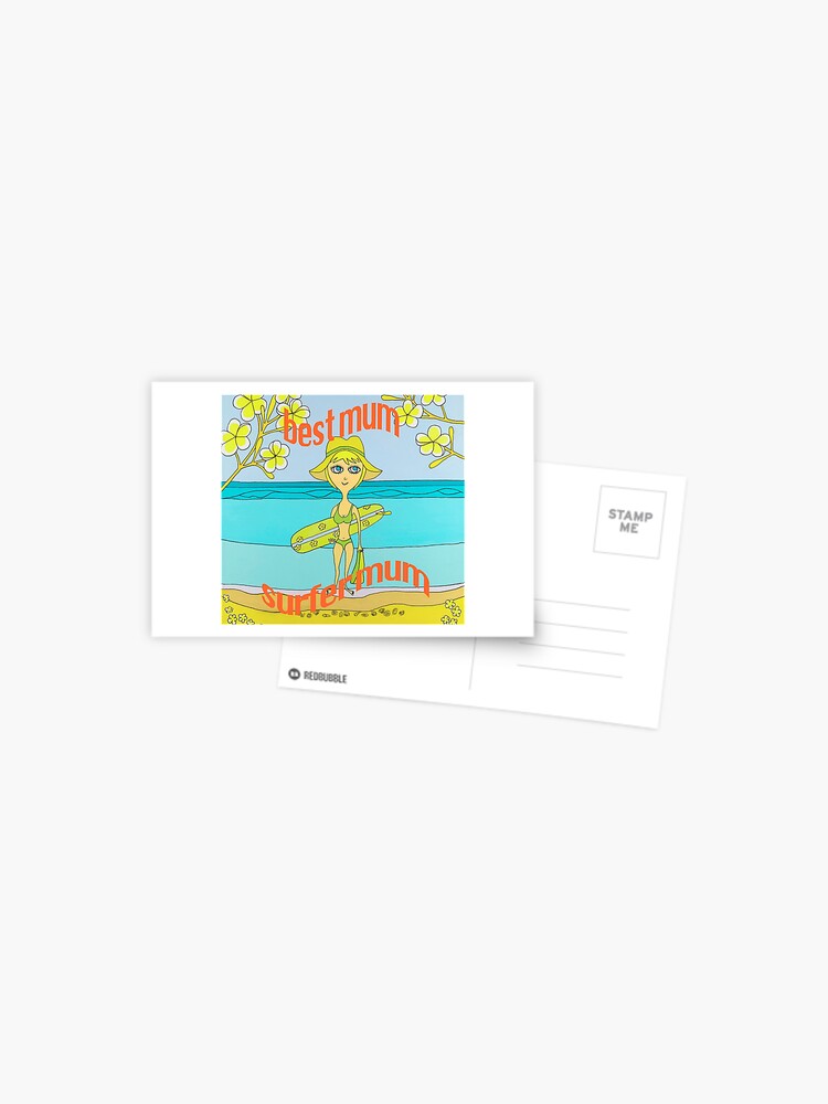 Greatest Mums Surfer mums”, Mum are the best, surfer gifts, best ever mother,  gifts from daughter, gifts from son Greeting Card for Sale by Robert Wale