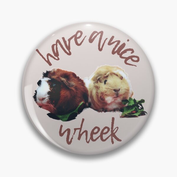 Item preview, Have a nice wheek - two cute guinea pigs eating lettuce, perfect for guinea pig lovers, guinea pig mom, guinea pig dad designed and sold by meraviglioso.