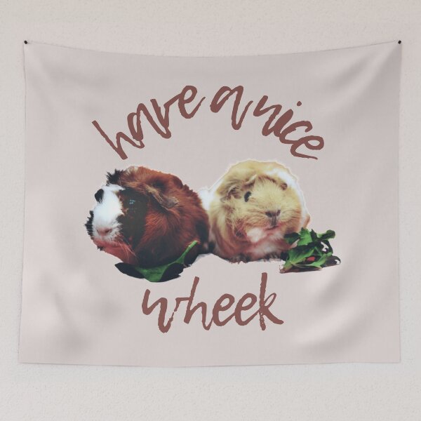 Item preview, Have a nice wheek - two cute guinea pigs eating lettuce, perfect for guinea pig lovers, guinea pig mom, guinea pig dad designed and sold by meraviglioso.