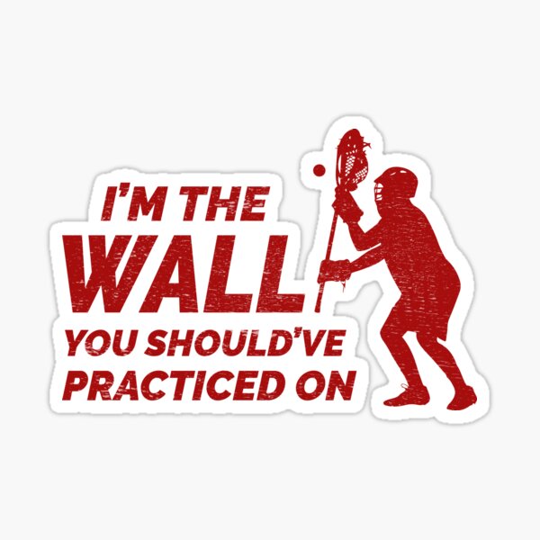 "Lacrosse Goalie Humour Sayings Funny Hobby" Sticker by CuteDesigns1