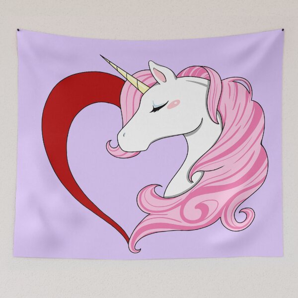 Item preview, Pink Unicorn Heart designed and sold by Lady-Lilac.