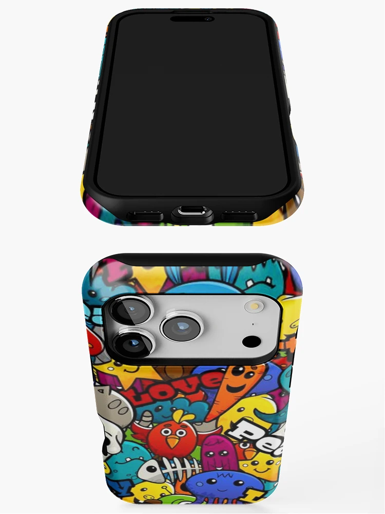 Thumbnail 3 of 4, iPhone Case, Download Graffiti Characters Seamless Pattern designed and sold by CrawfordAbbott.