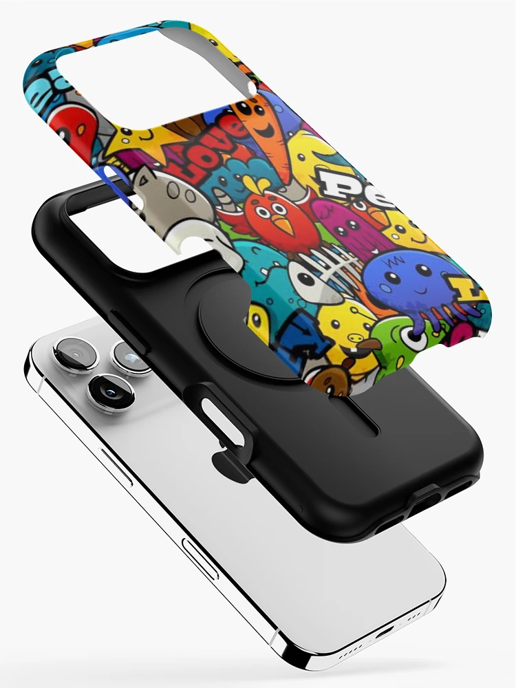 Thumbnail 2 of 4, iPhone Case, Download Graffiti Characters Seamless Pattern designed and sold by CrawfordAbbott.