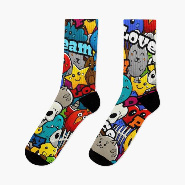 Artikelvorschau, Laden Sie Graffiti Characters Seamless Pattern herunter entworfen und verkauft von CrawfordAbbott.