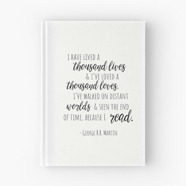 Item preview, Readers live a thousand lives quote designed and sold by Shea Sketches.