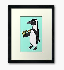 Hello African Penguin Framed Print