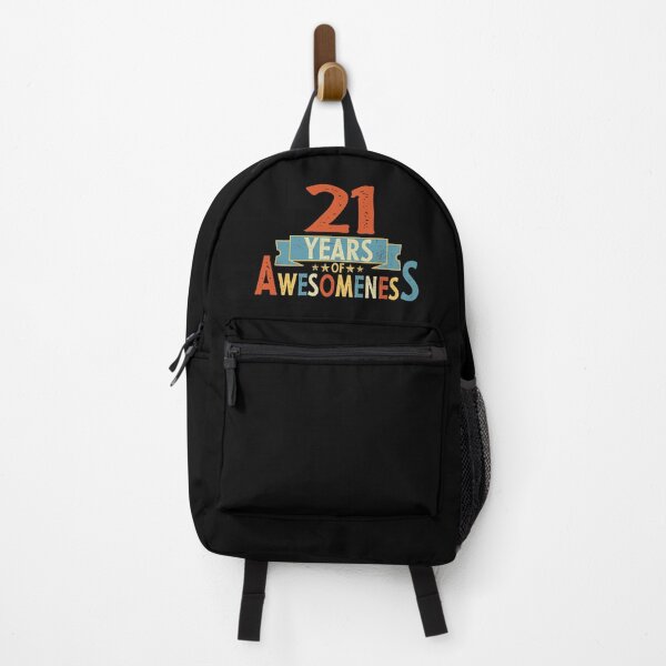 Item preview, 21 years of awesomeness birthday or wedding anniversary quote designed and sold by PlusAdore.