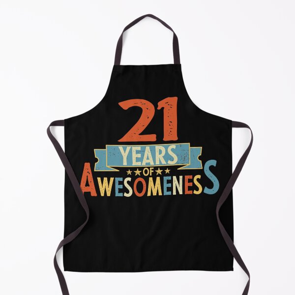 Item preview, 21 years of awesomeness birthday or wedding anniversary quote designed and sold by PlusAdore.