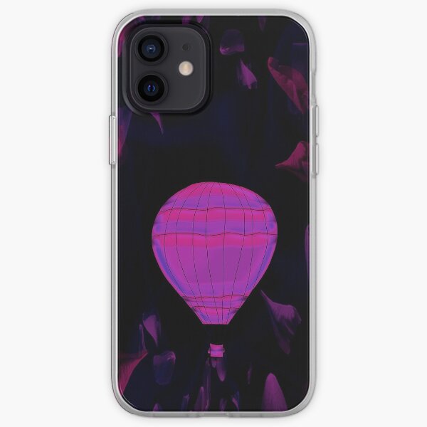 Legakulie Heißluftballon Blütenblätter schwarz pink iPhone Flexible Hülle