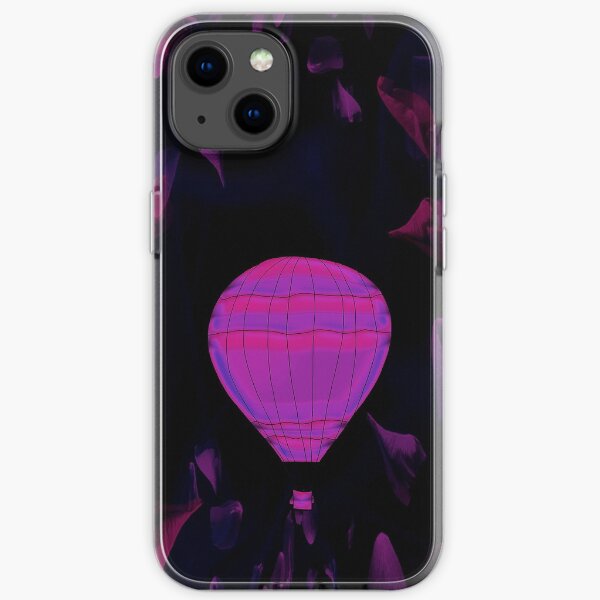 Legakulie Heißluftballon Blütenblätter schwarz pink iPhone Soft Case