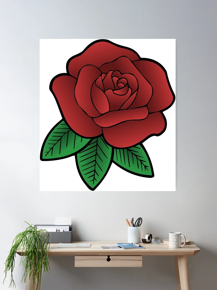 絵画 Red Rose RED ROSE Painting | Original | 11x14