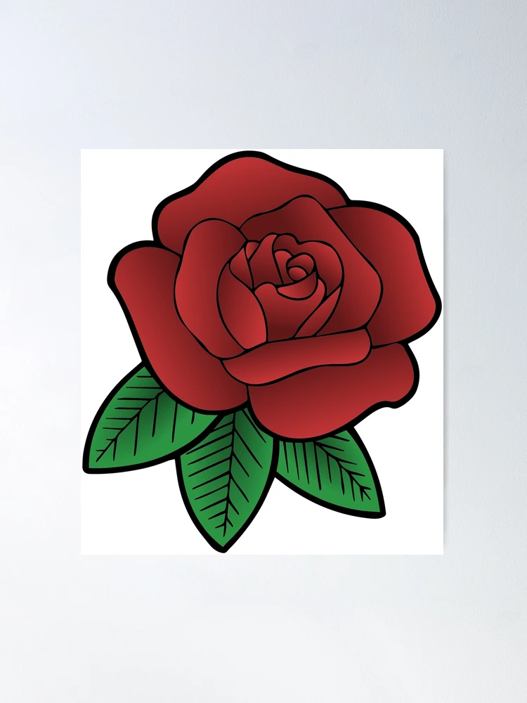 絵画 Red Rose Daily Art of the Day, Sunday February 18, 2018 RED ROSE - by