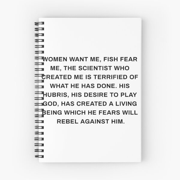 Item preview, Women Want Me, Fish Fear Me, The Scientist Who Created Me... designed and sold by KometaMakesArt.