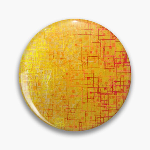 Artikelvorschau, geometrisches quadratisches Formmuster abstrakt in braunem Orangerot entworfen und verkauft von Mrvell.