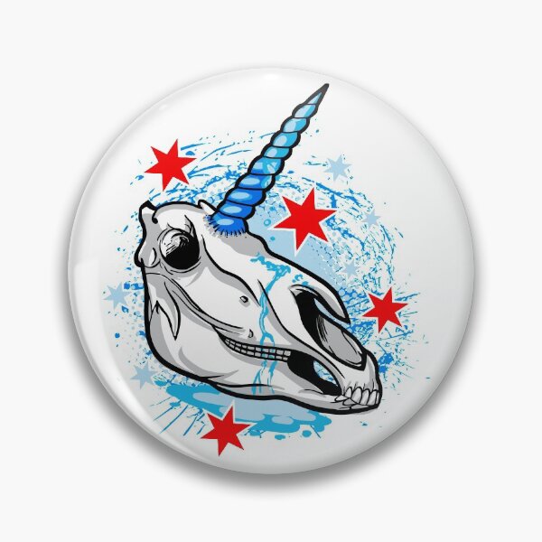 Item preview, Unicorn Skull Chicago designed and sold by TheArchangelo.