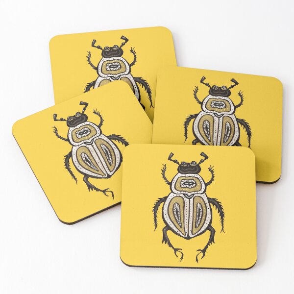 Item preview, Fun Beetle Abstract Decorative Ink Art designed and sold by Boriana Giormova.