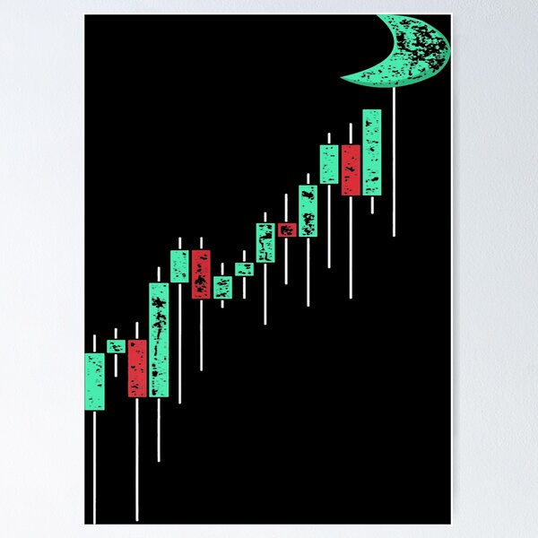 Artikel-Vorschau von Krypto-Handel Hodl Vintage Stock Chart zum Mond, designt und verkauft von YahairaHerna.