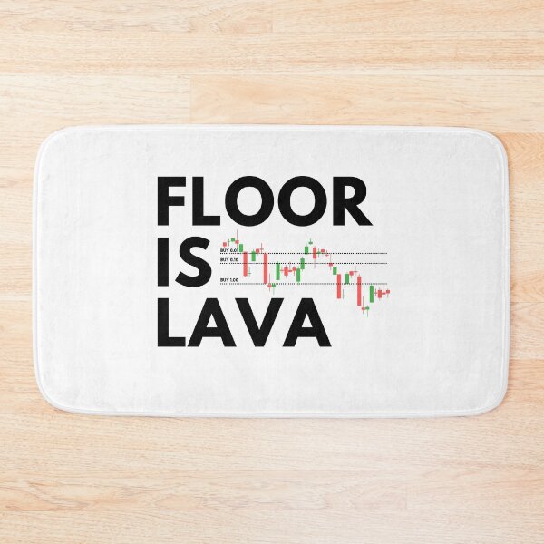 Item preview, The Floor is Lava (Black) designed and sold by TraderShirts.