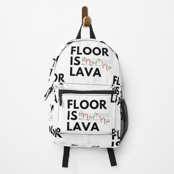 Item preview, The Floor is Lava (Black) designed and sold by TraderShirts.