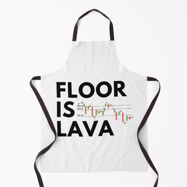 Item preview, The Floor is Lava (Black) designed and sold by TraderShirts.
