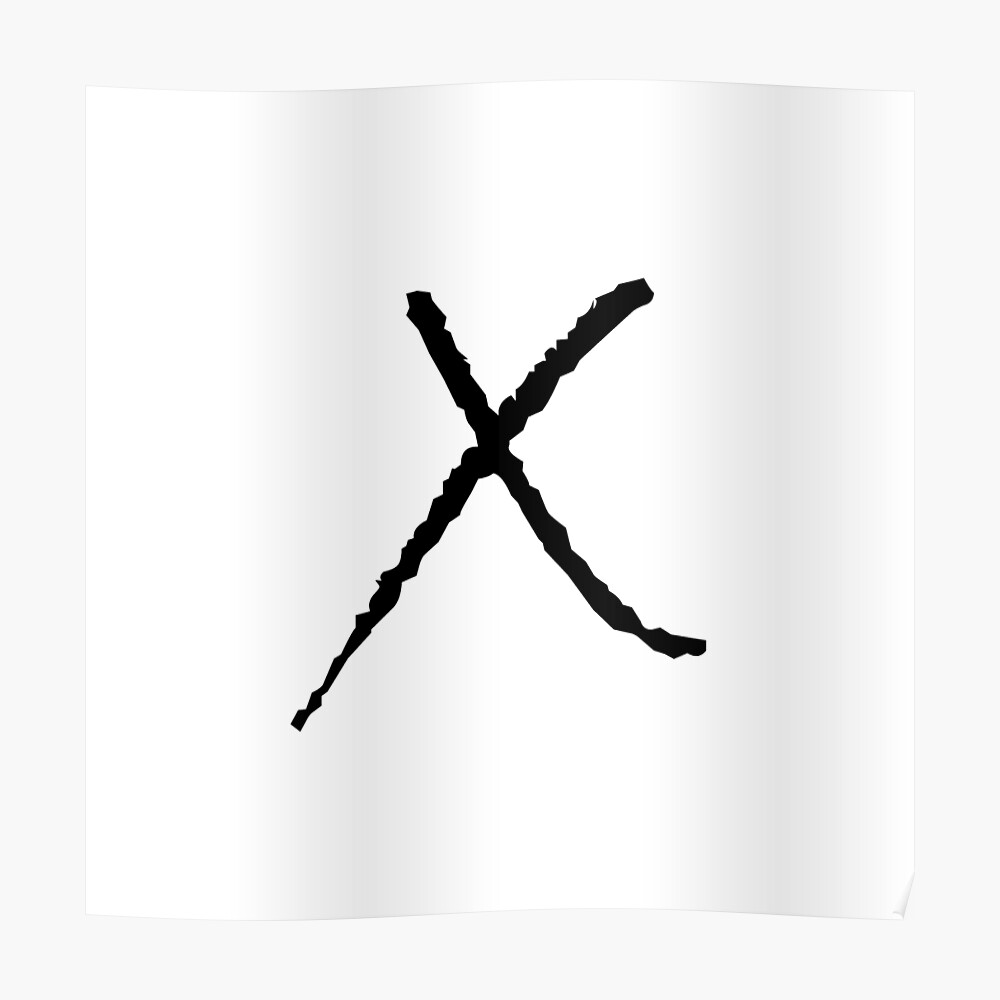 Marke X Logo In Der Mitte Sticker Von Jamalno13 Redbubble