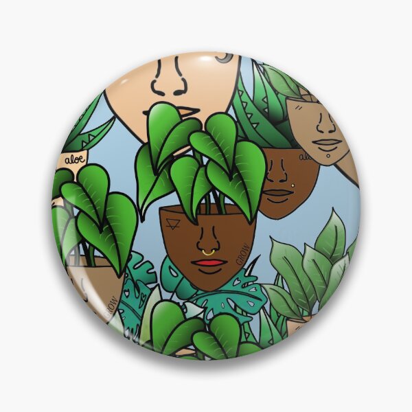 Item preview, Repeating Plant People All-over Print, Surreal Plants designed and sold by 10pmCreations.