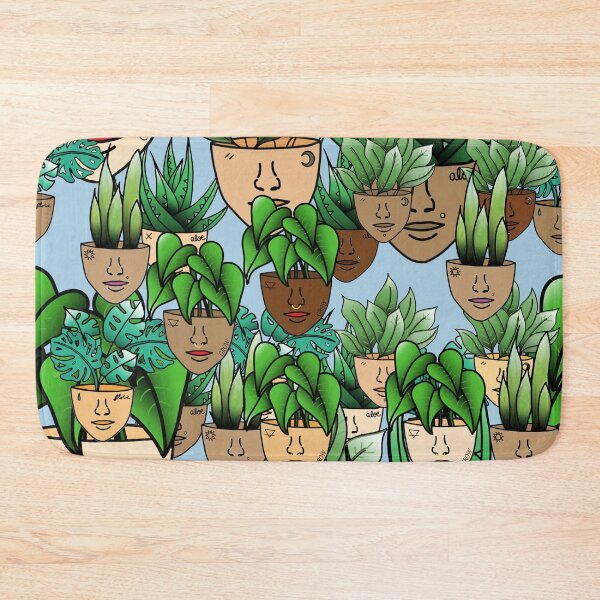 Item preview, Repeating Plant People All-over Print, Surreal Plants designed and sold by 10pmCreations.