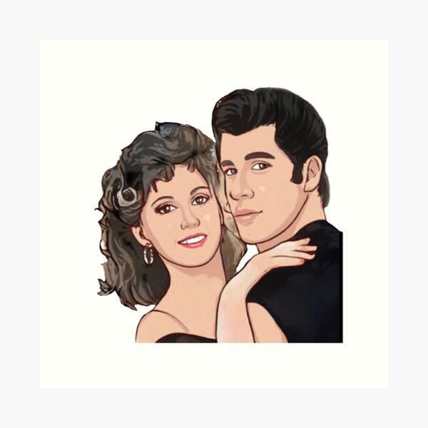 Frenchy Danny & Sandy From Grease Movie 5x7 Art -  Ireland