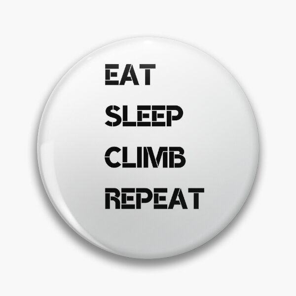 Item preview, eat sleep climb repeat designed and sold by DesignWithNeza.