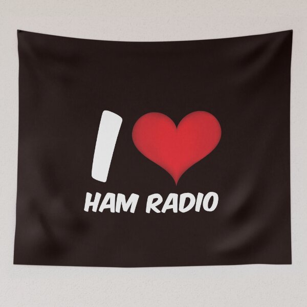Item preview, I love ham radio design for Amateur Radio designed and sold by Click-Like.