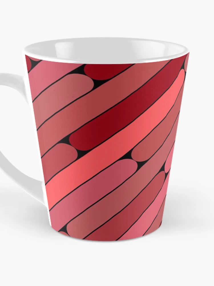 Thumbnail 3 of 4, Coffee Mug, Apple Color Diagonal Pattern designed and sold by MagicSpread.