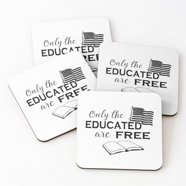 Item preview, Only the Educated are Free - Epictetus Freedom Quote designed and sold by SophiaJones3rd.