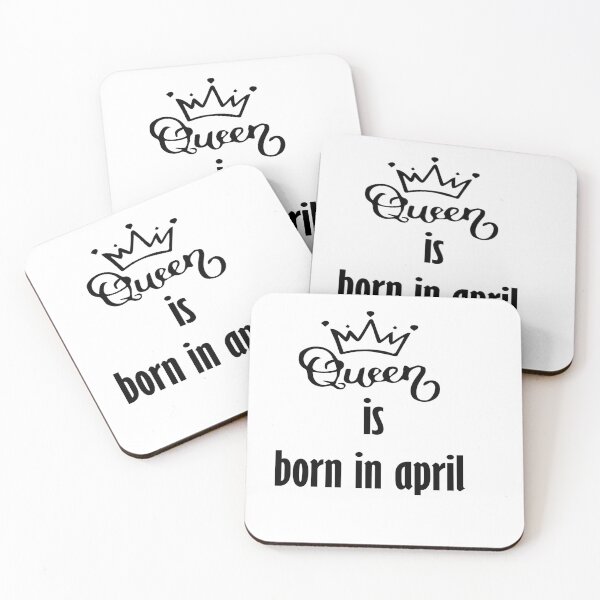 Item preview, Born in April, Queen, King, Born, In April, Black & White, Art, Stickers, April,  designed and sold by irosh madushan.