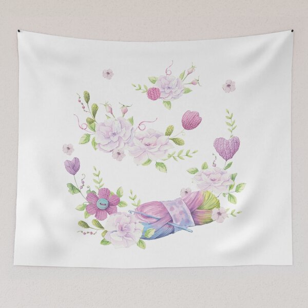 Item preview, Wool and Crafts Flowers designed and sold by VerboShop.