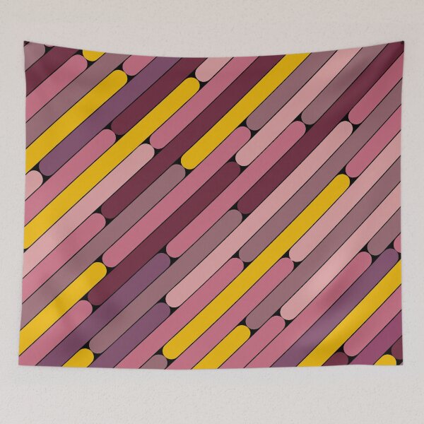 Item preview, Passion Fruit Color Diagonal Pattern designed and sold by MagicSpread.
