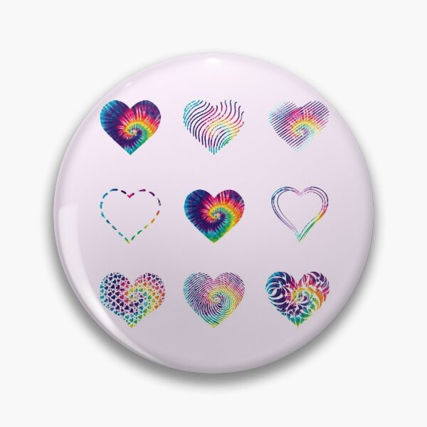 Item preview, Tie Dye Hearts variety value pack designed and sold by everything4eva.