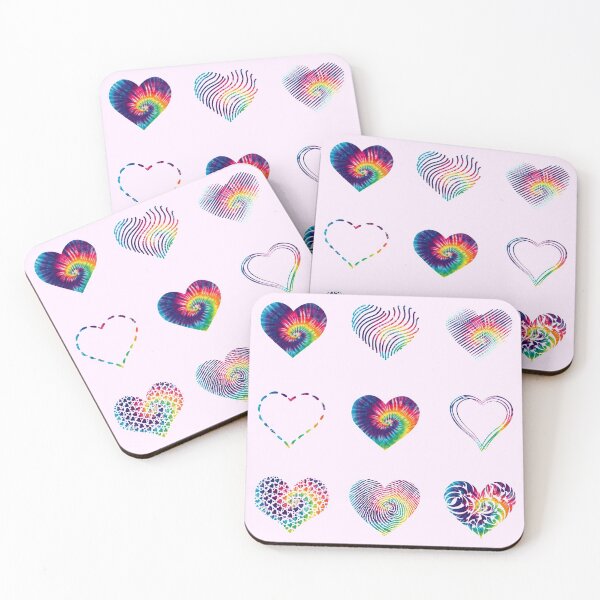 Item preview, Tie Dye Hearts variety value pack designed and sold by everything4eva.