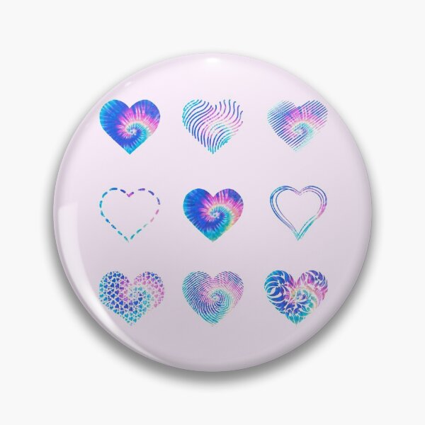 Item preview, Tie Dye Hearts variety value pack 2 designed and sold by everything4eva.