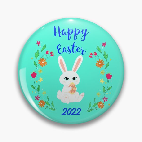 Item preview, Happy Easter 2022 Blue Text designed and sold by MottoDigging.