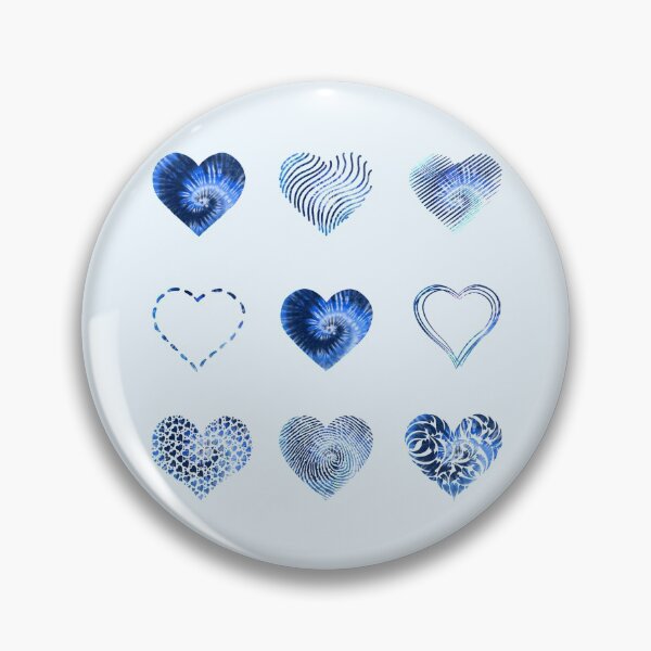 Item preview, Tie Dye Blue Hearts variety value pack designed and sold by everything4eva.