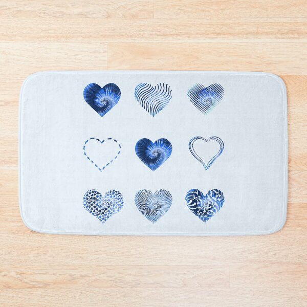 Item preview, Tie Dye Blue Hearts variety value pack designed and sold by everything4eva.