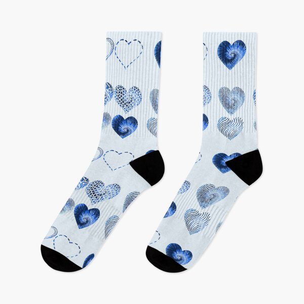 Item preview, Tie Dye Blue Hearts variety value pack designed and sold by everything4eva.