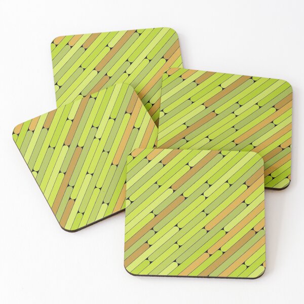Item preview, Kiwi Fruit Color Diagonal Pattern designed and sold by MagicSpread.